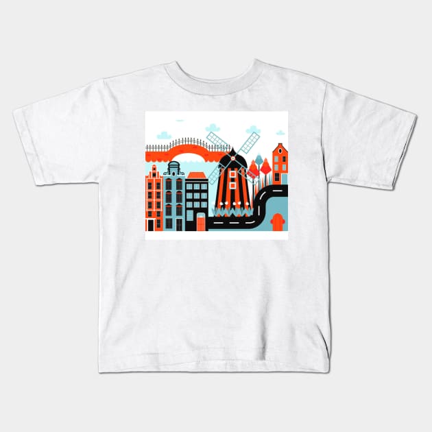 Amsterdam Kids T-Shirt by MAGICLAMB